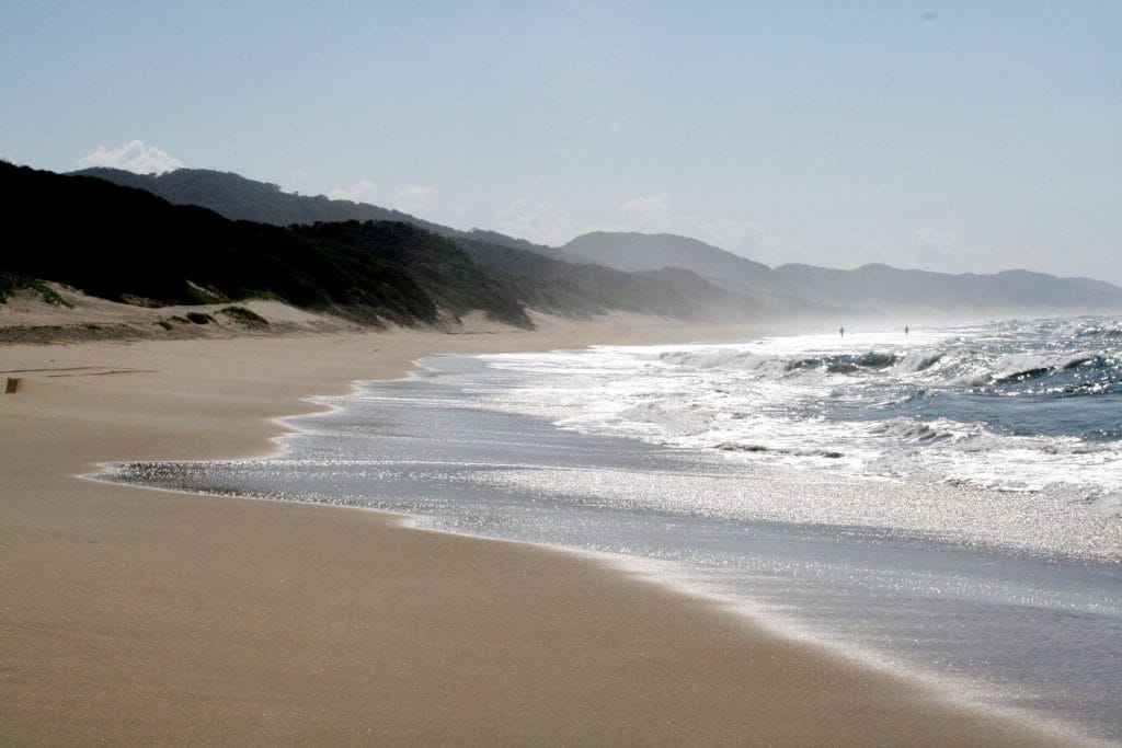 Cape Vidal-strand, Zuid-Afrika.